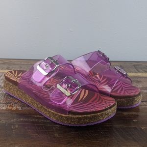 Naughty Monkey Pink Purple Sandals Sz 7.5/8.5/9.5